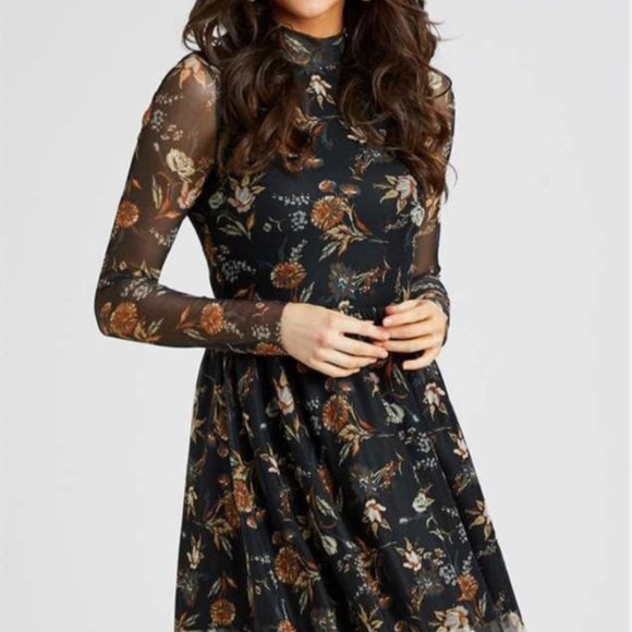 Altar'd State Diya Black/Rust Dress - Picture 1 of 6